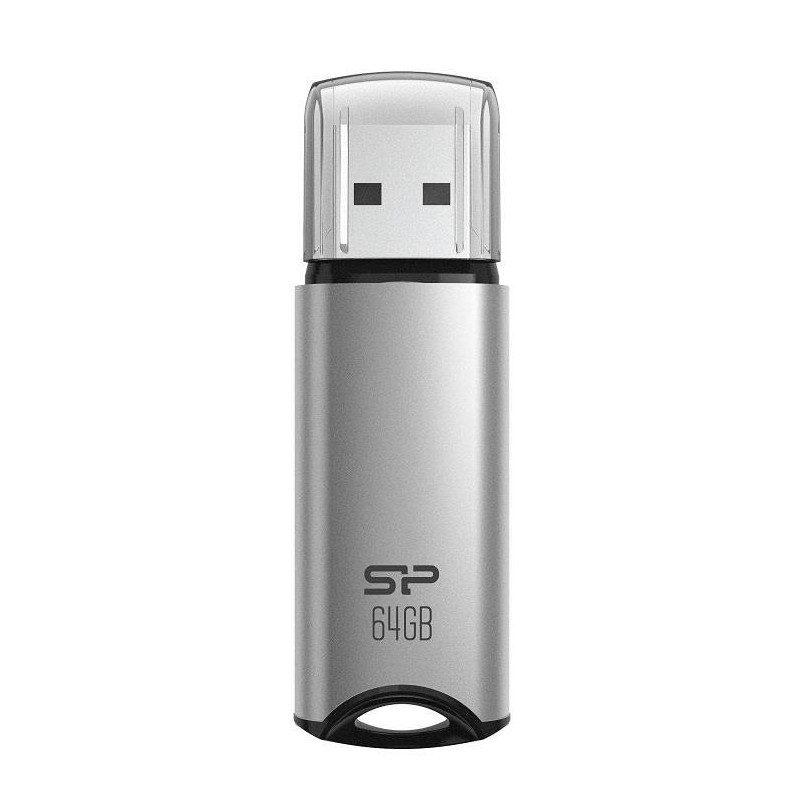 Silicon Power USB Flash Drive Marvel Series M02 64 GB, Type-A USB 3.2 Gen 1, Silver