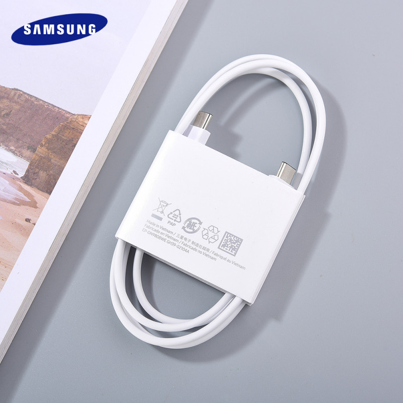 Originalus Samsung USB TYPE-C - USB-C 1m baltas laidas