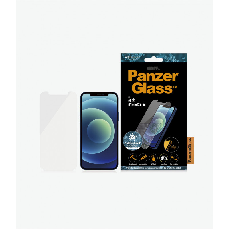 PanzerGlass Apple, For iPhone 12 Mini, Glass, Transparent, Clear Screen Protector