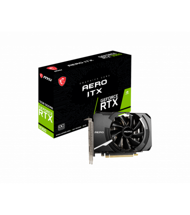 MSI GeForce RTX 3060 AERO ITX 12G OC NVIDIA, 12 GB, GeForce RTX 3060, GDDR6, PCI Express Gen 4, HDMI ports quantity 1
