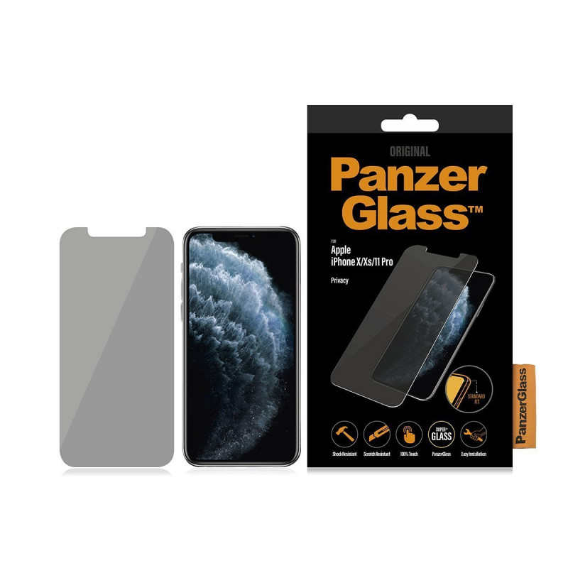 PanzerGlass P2661 Apple, iPhone X/Xs/11 Pro, Tempered glass, Transparent, with Privacy filter