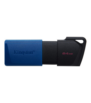 Kingston USB 3.2 Flash Drive DataTraveler Exodia M 64 GB, USB 3.2, Black/Blue
