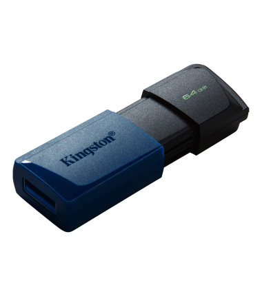 Kingston USB 3.2 Flash Drive DataTraveler Exodia M 64 GB, USB 3.2, Black/Blue
