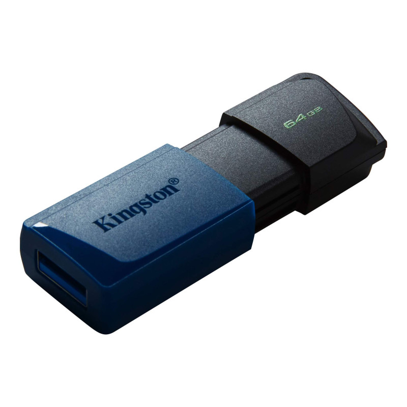 Kingston USB 3.2 Flash Drive DataTraveler Exodia M 64 GB, USB 3.2, Black/Blue