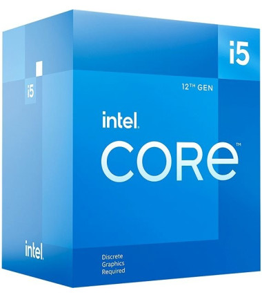 Intel i5-12400F, 2.5 GHz, LGA1700, Processor threads 12, Packing Retail, Processor cores 6, Component for Desktop
