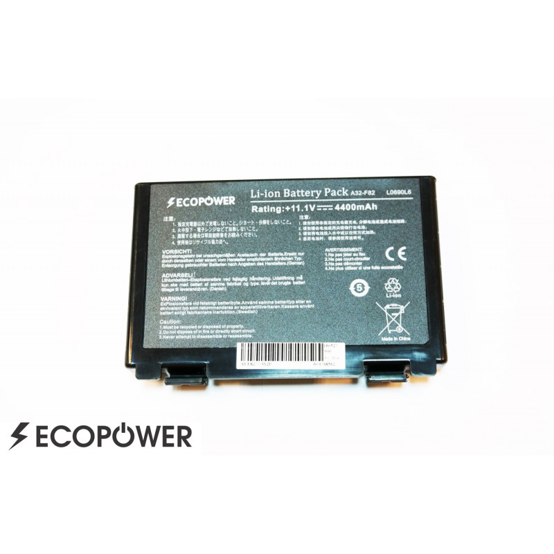 ASUS battery A32-F82 A32-F52 6-cell 4400mAh EcoPower GC