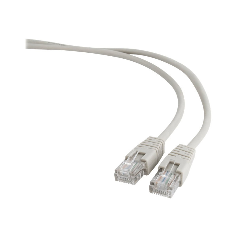 RJ45 tinklo 10m. long - Patchcord CAT 5e UTP yellow / grey RJ45 cable RJ45 tinklo 10m. long - Patchcord CAT 5e UTP yellow / grey RJ45 cable