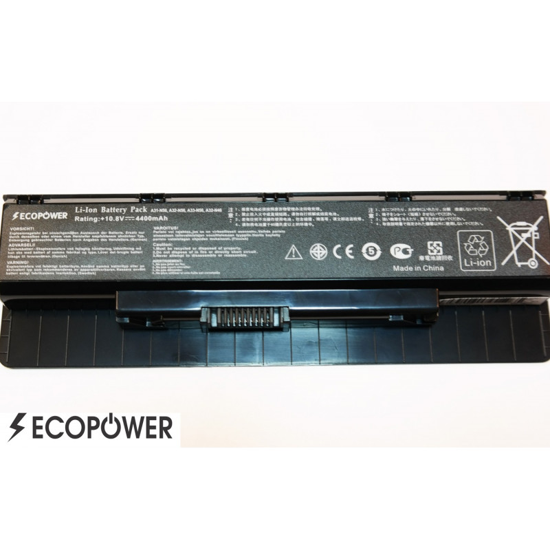 ASUS battery A32-N56 N46 N56 N76 6-cell 4400mAh EcoPower GC