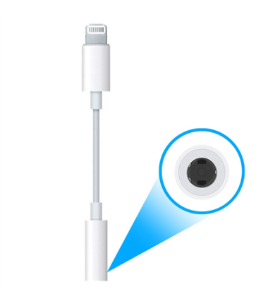 Apple Lightning to 3.5 mm ausinių adapteris