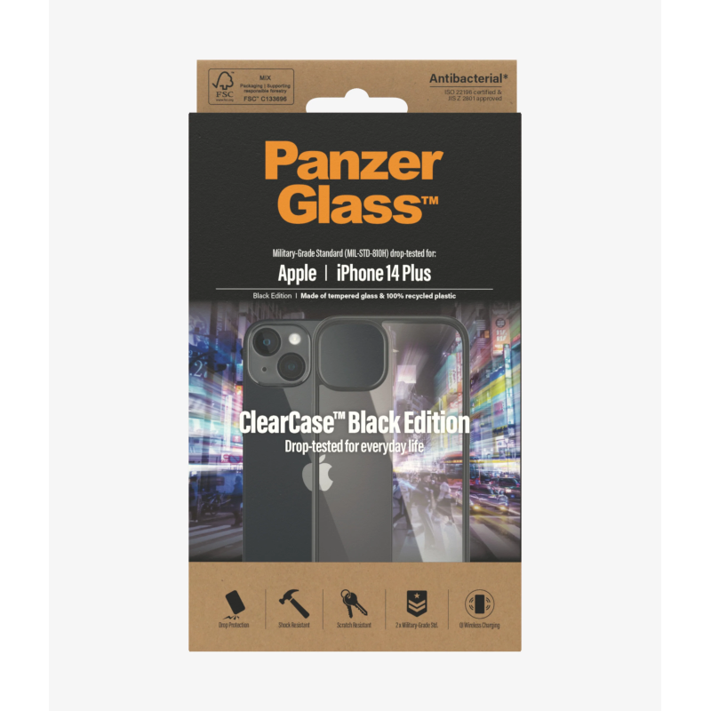 Panzerglass ClearCase with BlackFrame for Apple iPhone 14 Plus