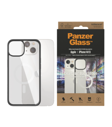Panzerglass MagSafe ClearCase with BlackFrame for Apple iPhone 14/13