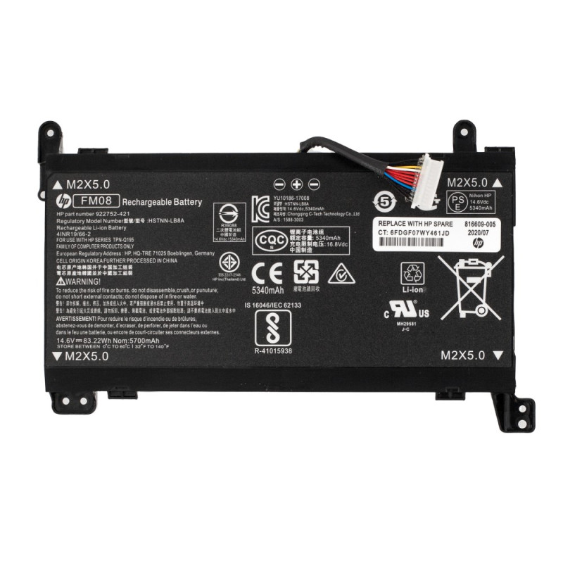 HP FM08 922752-421 922976-855 OMEN 17 genuine battery 83.22Wh HP FM08 922752-421 922976-855 OMEN 17 genuine battery 83.22Wh