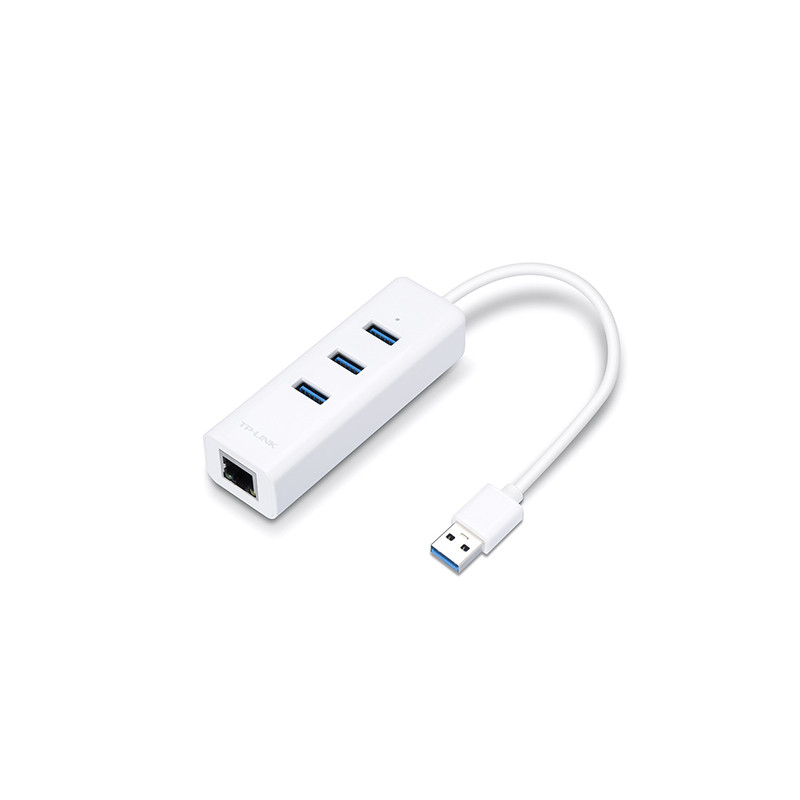 TP-LINK USB 3.0 3-Port Hub & Gigabit Ethernet Adapter 2 in 1 USB Adapter UE330