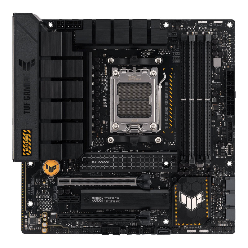 Asus TUF GAMING B650M-PLUS Processor family AMD, Processor socket  AM5, DDR5 DIMM, Memory slots 4, Supported hard disk drive int