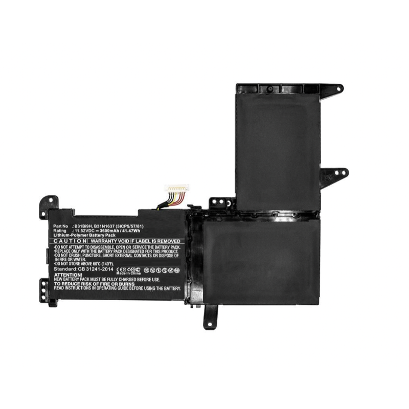 ASUS battery B31N1637 B31BI9H X510 A510 F510 K510 R520 S510 S501 41Wh CP ASUS battery B31N1637 B31BI9H X510 A510 F510 K510 R520 S510 S501 41Wh CP