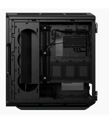 Corsair Tempered Glass Smart Case  iCUE 5000T RGB Side window, Black, Mid-Tower, Power supply included No