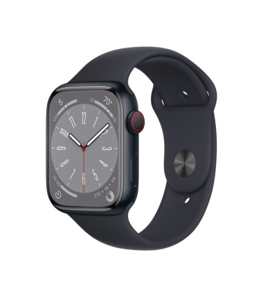 Apple Watch Series 8 MNK43UL/A	 45mm, Smart watches, GPS (satellite), Retina LTPO OLED, Touchscreen, Heart rate monitor, Waterpr