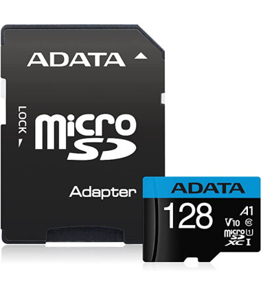 ADATA microSDXC/SDHC UHS-I Memory Card Premier  128 GB, microSDHC/SDXC, Flash memory class 10