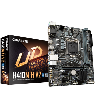 Gigabyte H410M H V2 1.0 M/B Processor family Intel, Processor socket LGA1200, DDR4 DIMM, Memory slots 2, Supported hard disk dri