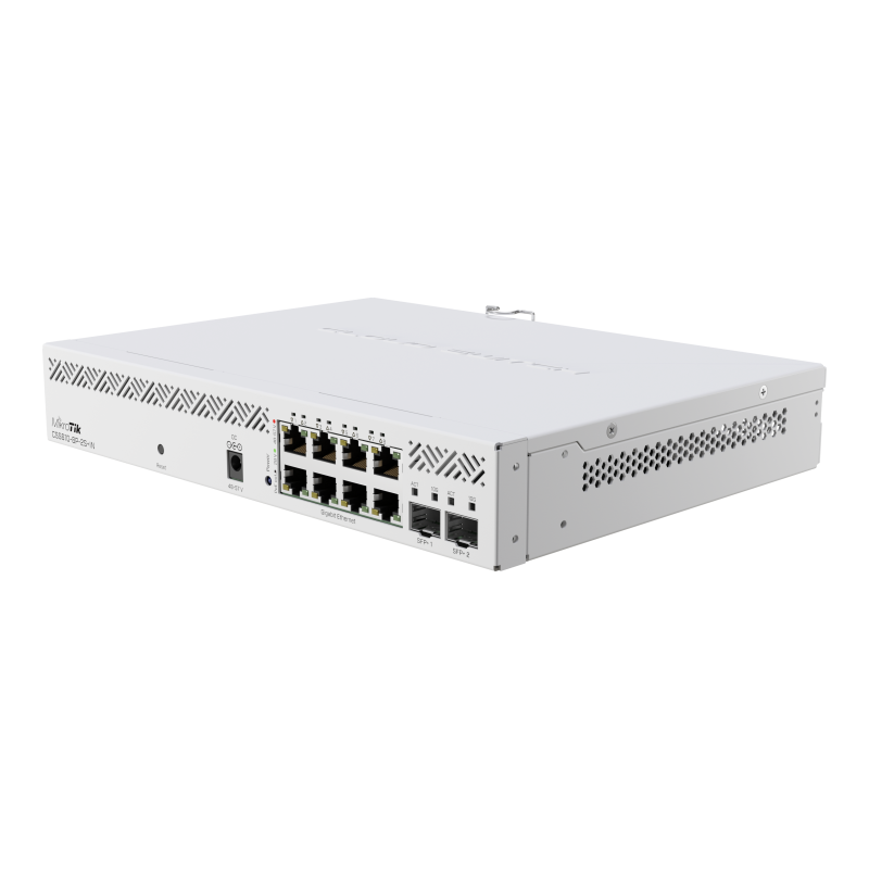 MikroTik Cloud Router Switch 	CSS610-8P-2S+IN No Wi-Fi, Router Switch, Rack Mountable, 10/100/1000 Mbit/s, Ethernet LAN (RJ-45) 