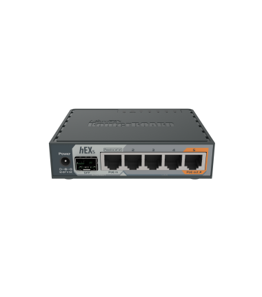 Mikrotik Wired Ethernet Router RB760iGS, hEX S, Dual Core 880MHz CPU, 256MB RAM, 16 MB (MicroSD), 5xGigabit LAN, 1xSFP, USB, IPs