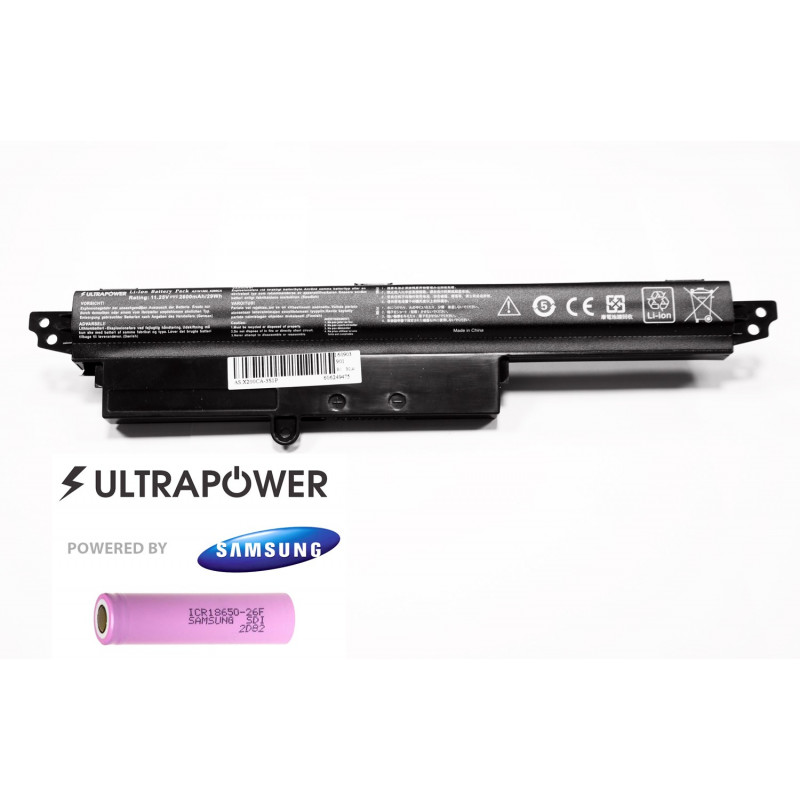 Asus A31N1302 Vivobook X200ca UltraPower 3 celių 2600mAh baterija