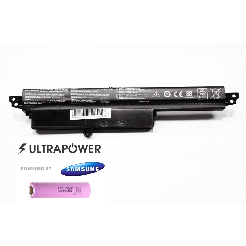 ASUS battery A31N1302 Vivobook X200ca R202CA F200CA K200MA 3-cell 2600mAh UltraPower