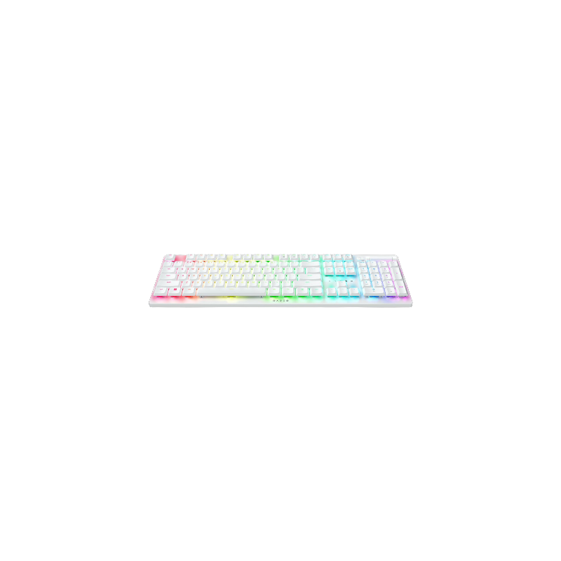 Razer Optical Gaming Keyboard Deathstalker V2 Pro RGB LED light, US, Wireless, White, Purple Switch