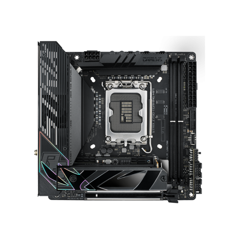 Asus ROG STRIX Z790-I GAMING WIFI Processor family Intel, Processor socket  LGA1700, DDR5 DIMM, Memory slots 2, Supported hard d