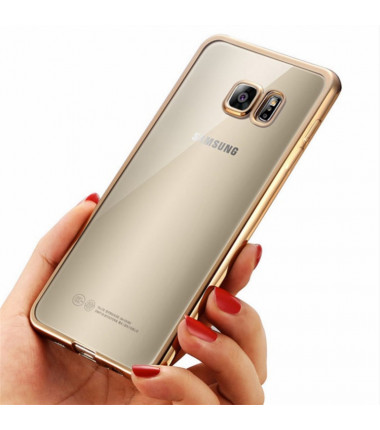 Elegantiškas skaidrus dėklas Samsung galaxy s7 edge
