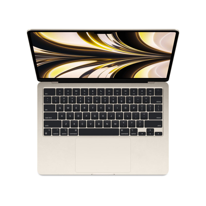 Apple MacBook Air Starlight, 13.6 ", IPS, 2560 x 1664, Apple M2, 8 GB, SSD 256 GB, Apple M2 8-core GPU, Without ODD, macOS, 802.