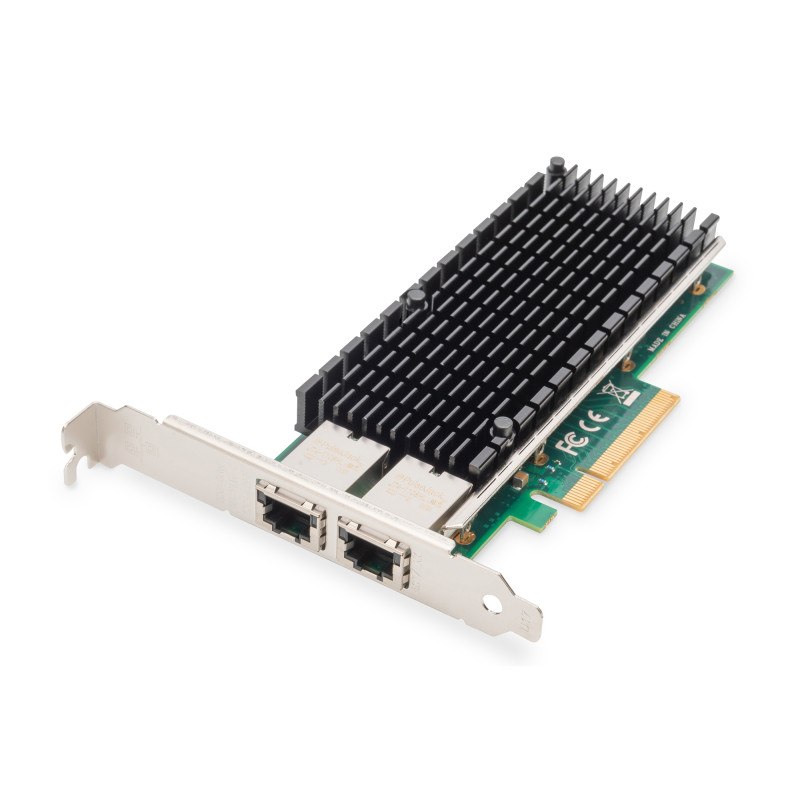 Digitus 10Gbps Dual Port Ethernet Server adapter PCIe X8, Intel X540 BT2 DN-10163
