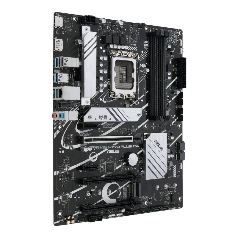 Asus PRIME H770-PLUS D4 Processor family Intel, Processor socket  LGA1700, DDR4 DIMM, Memory slots 4, Supported hard disk drive 