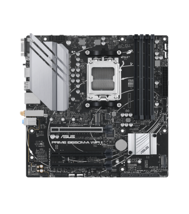 Asus PRIME B650M-A WIFI II Processor family AMD, Processor socket AM5, DDR5 DIMM, Memory slots 4, Supported hard disk drive inte