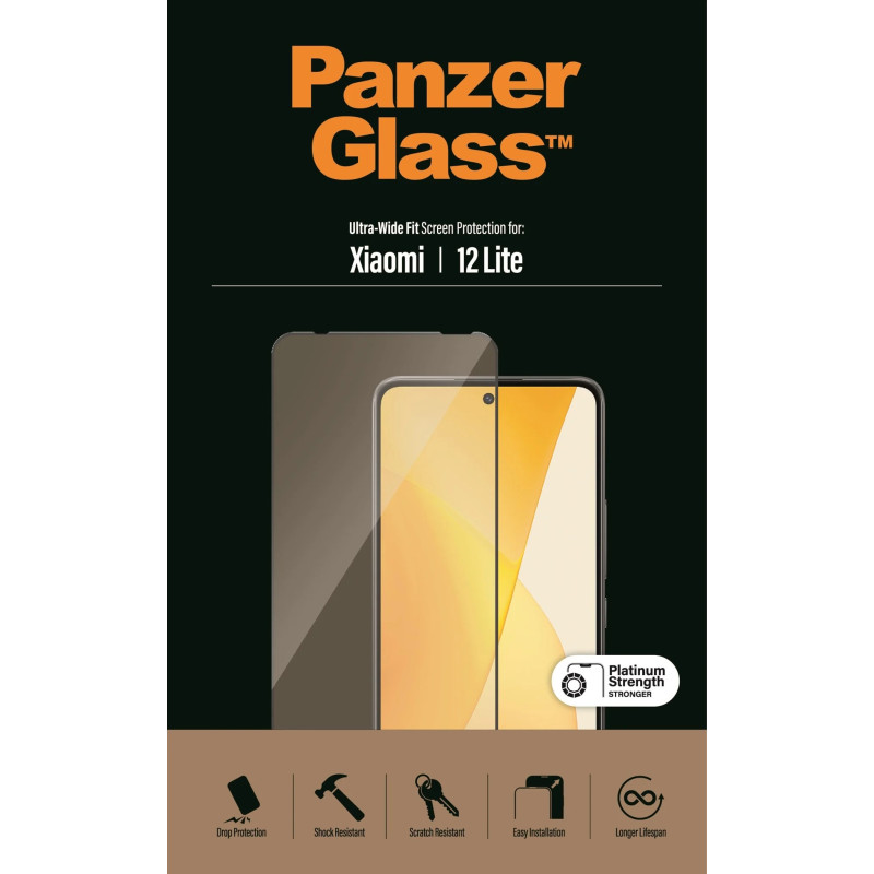 PanzerGlass Screen protector, Xiaomi,  12 Lite, Case friendly