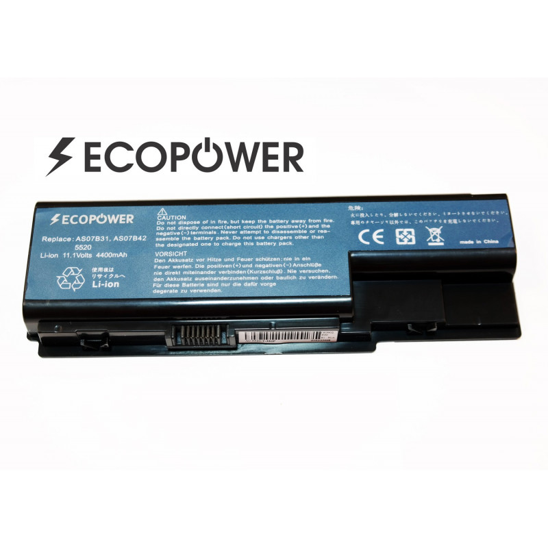Kompiuterio baterija & akumuliatorius acer AS07B42 EcoPower