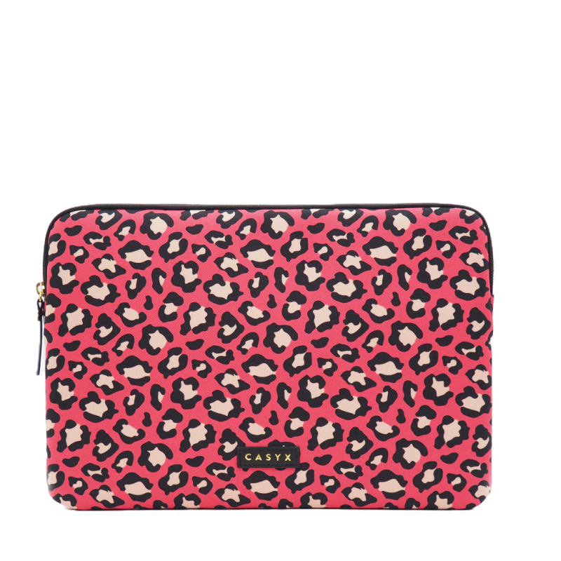 Casyx for MacBook SLVS-000011 Fits up to size 13 ”/14 ", Sleeve, Rose Leopard, Waterproof