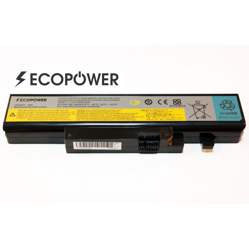 Lenovo L09L6D16 L10L6Y01 ideapad B560A Y460A EcoPower 6-cell 4400mAh battery