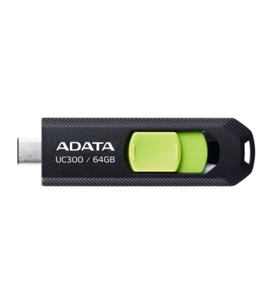 ADATA FlashDrive  UC300 64 GB,  USB 3.2 Gen 1, Black/Green
