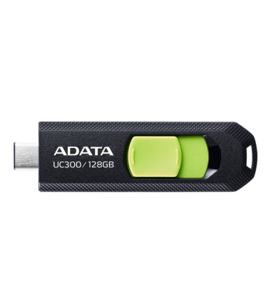 ADATA FlashDrive  UC300 128 GB,  USB 3.2 Gen 1, Black/Green