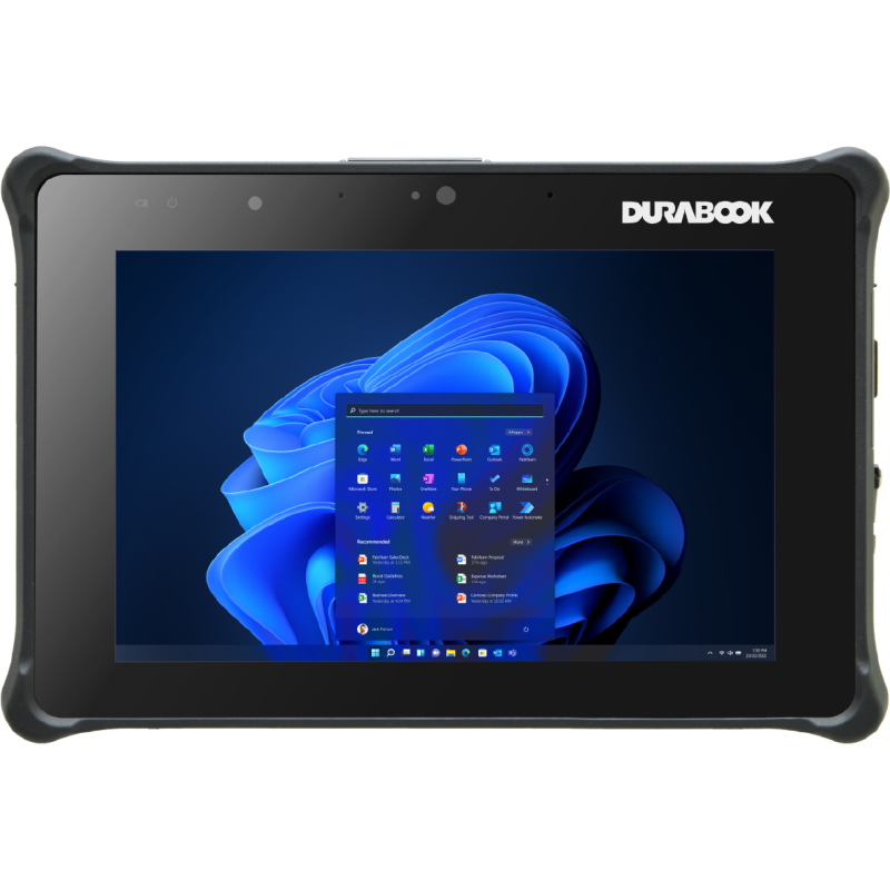 Durabook R8 Rugged Tablet 8 ", Black, Sunlight Readable 800nits Touchscreen Display, Intel Core i5-1230U, 8 GB, 128 GB, Wi-Fi, 2
