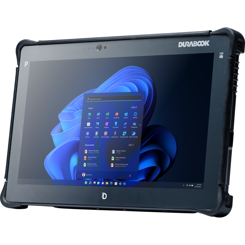 Durabook R11 Rugged Tablet 11.6 ", Black,  Sunlight Readable 1000 nits Touchscreen Display, Intel Core i5-1235U, 8 GB, 256 GB, 4