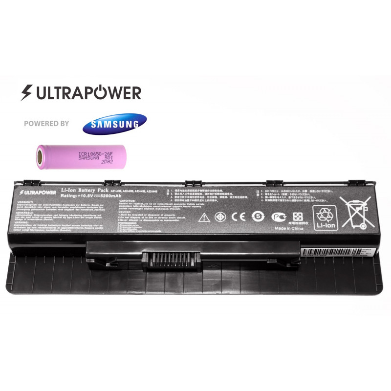 ASUS A32-n56 N46 N56 N76 UltraPower 6-cell 5200mAh battery ASUS A32-n56 N46 N56 N76 UltraPower 6-cell 5200mAh battery