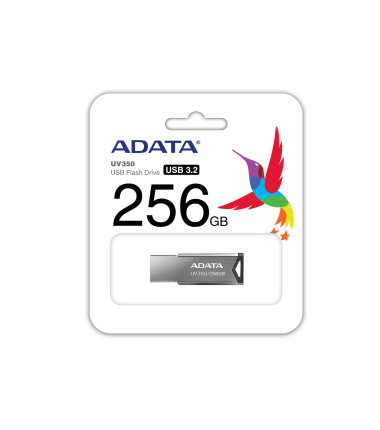 ADATA AUV350 Black 256GB USB Flash Drive, Silver