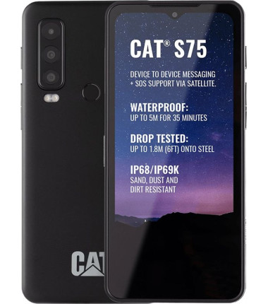 Caterpillar CAT S75 (Black) 6.6“ IPS LCD 1080x2408/2.2GHz&2.0GHz/128GB/6GB RAM/Android 12/WiFi,microSDXC,BT,5G