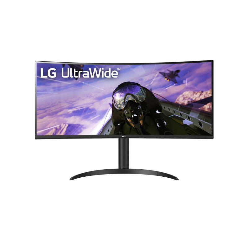 LG Curved UltraWide Monitor 34WP65CP-B  34 ", VA, QHD, 3440 x 1440, 21:9, 5 ms, 300 cd/m², Black, 160 Hz, HDMI ports quantity 2