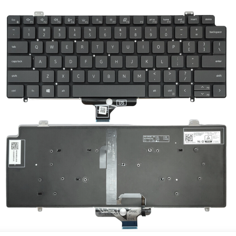 DELL Latitude 7410 originali US klaviatūrą su pašvietimu GMM47 0GMM47