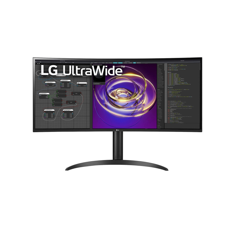 LG Curved Monitor  34WP85CP-B 34 ", IPS, QHD, 3440 x 1440, 21:9, 5 ms, 300 cd/m², Black, 60 Hz, HDMI ports quantity 2