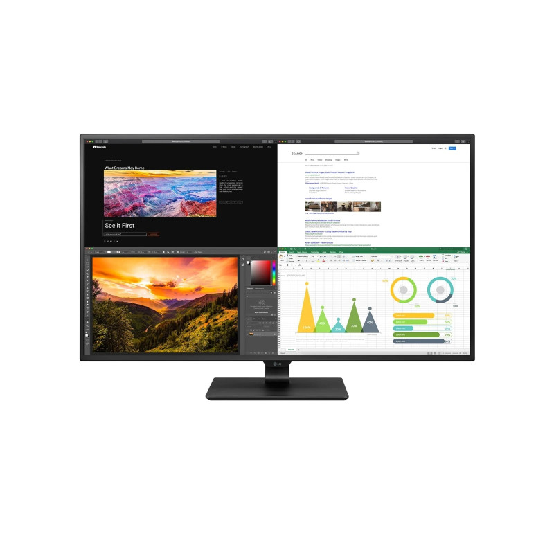 LG Monitor  43UN700P-B 42.5 ", IPS, UHD, 3840 x 2160, 16:9, 8 ms, 400 cd/m², 60 Hz, HDMI ports quantity 4