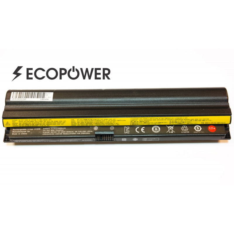Lenovo 42t4788 Thinkpad x100e x120e EcoPower 6 celių 4400mAh baterija